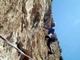 "Hard o soft?" 6b+: am Scogliera di Porto di Flavia in Masua<br>Sardinien, Mai 2005